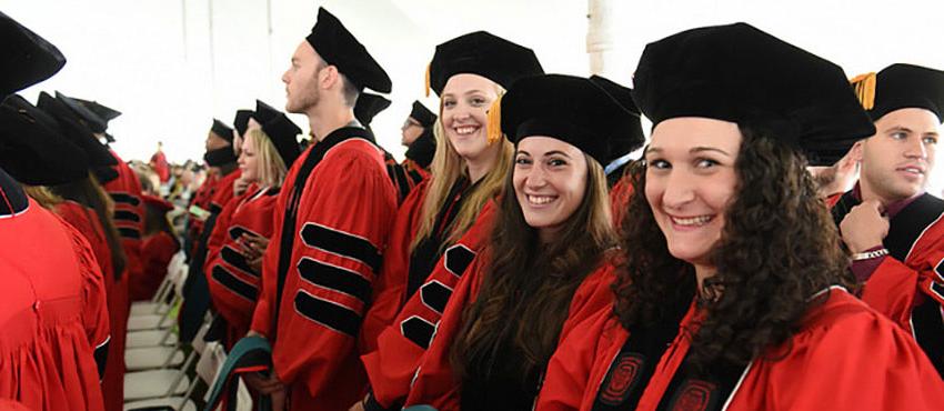 PsyD students at Commencement. 